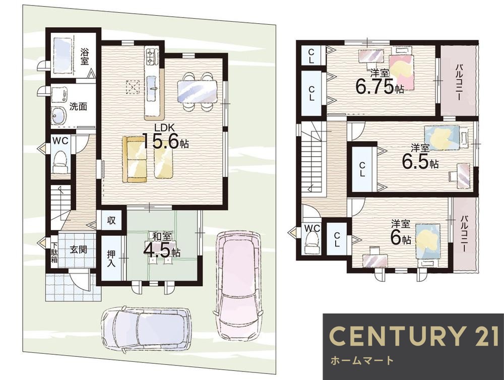 新築戸建 一戸建て星和台２ 3080万円の詳細情報 奈良県北葛城郡河合町星和台２ 写真11 センチュリー21ホームマート