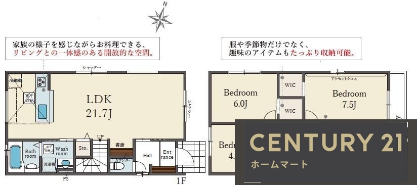 新築戸建 NEW一戸建て香里ケ丘１ 5199万円・5299万円の詳細情報 大阪府枚方市香里ケ丘１ 写真8 センチュリー21ホームマート