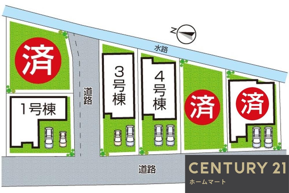 新築戸建 一戸建て松原市南新町 全６邸 一戸建ての詳細情報 大阪府松原市南新町１ 写真12 センチュリー21ホームマート