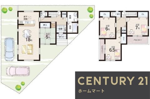 新築戸建 一戸建て鈴蘭台北町３ 3480万円・3580万円の詳細情報 兵庫県神戸市北区鈴蘭台北町３ 写真18 センチュリー21ホームマート