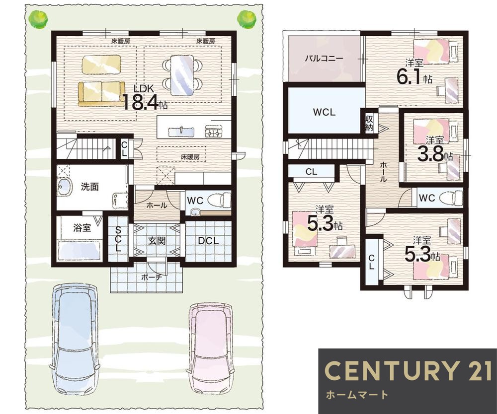 新築戸建 一戸建て山の街（山の街駅） 3680万円～3880万円の詳細情報 兵庫県神戸市北区山の街 写真17 センチュリー21ホームマート