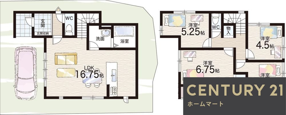 新築戸建 NEW一戸建て菩提町５（初芝駅） 3898万円の詳細情報 大阪府堺市東区菩提町５ 写真16 センチュリー21ホームマート