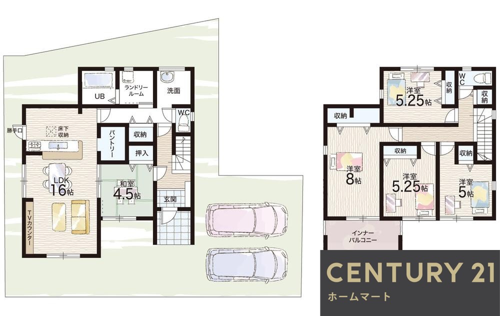 新築戸建 一戸建て龍田４ 3180万円・3280万円の詳細情報 奈良県生駒郡斑鳩町龍田４ 写真11 センチュリー21ホームマート