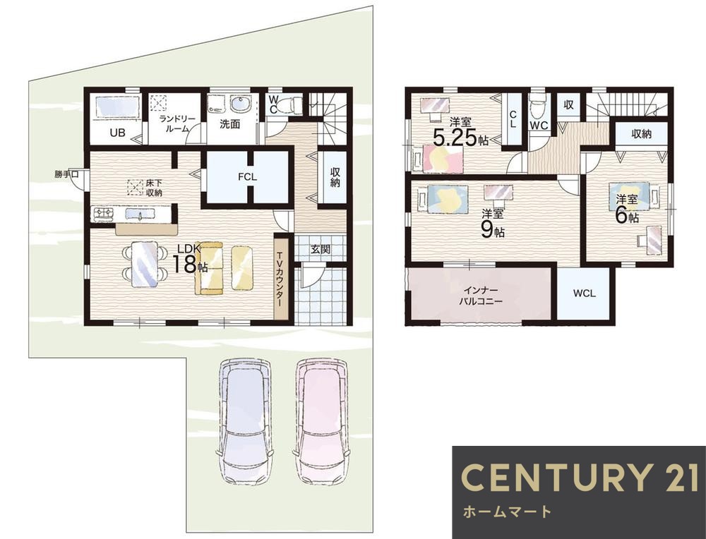 新築戸建 一戸建て龍田４ 3180万円・3280万円の詳細情報 奈良県生駒郡斑鳩町龍田４ 写真15 センチュリー21ホームマート