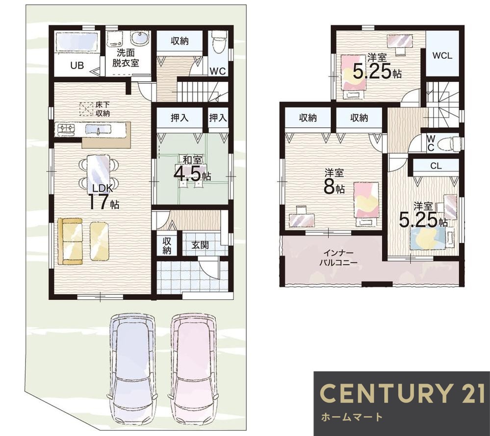 新築戸建 一戸建て高畑町 3980万円・4080万円の詳細情報 奈良県奈良市高畑町 写真15 センチュリー21ホームマート