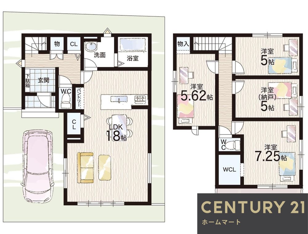 新築戸建 NEW一戸建て羽拍子町（伊勢田駅） 3498万円の詳細情報 京都府宇治市羽拍子町 写真13 センチュリー21ホームマート