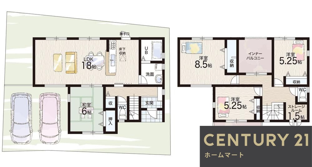 新築戸建 一戸建て奈良市西大寺新池町 全3邸 一戸建て第2期の詳細情報 奈良県奈良市西大寺新池町 写真15 センチュリー21ホームマート