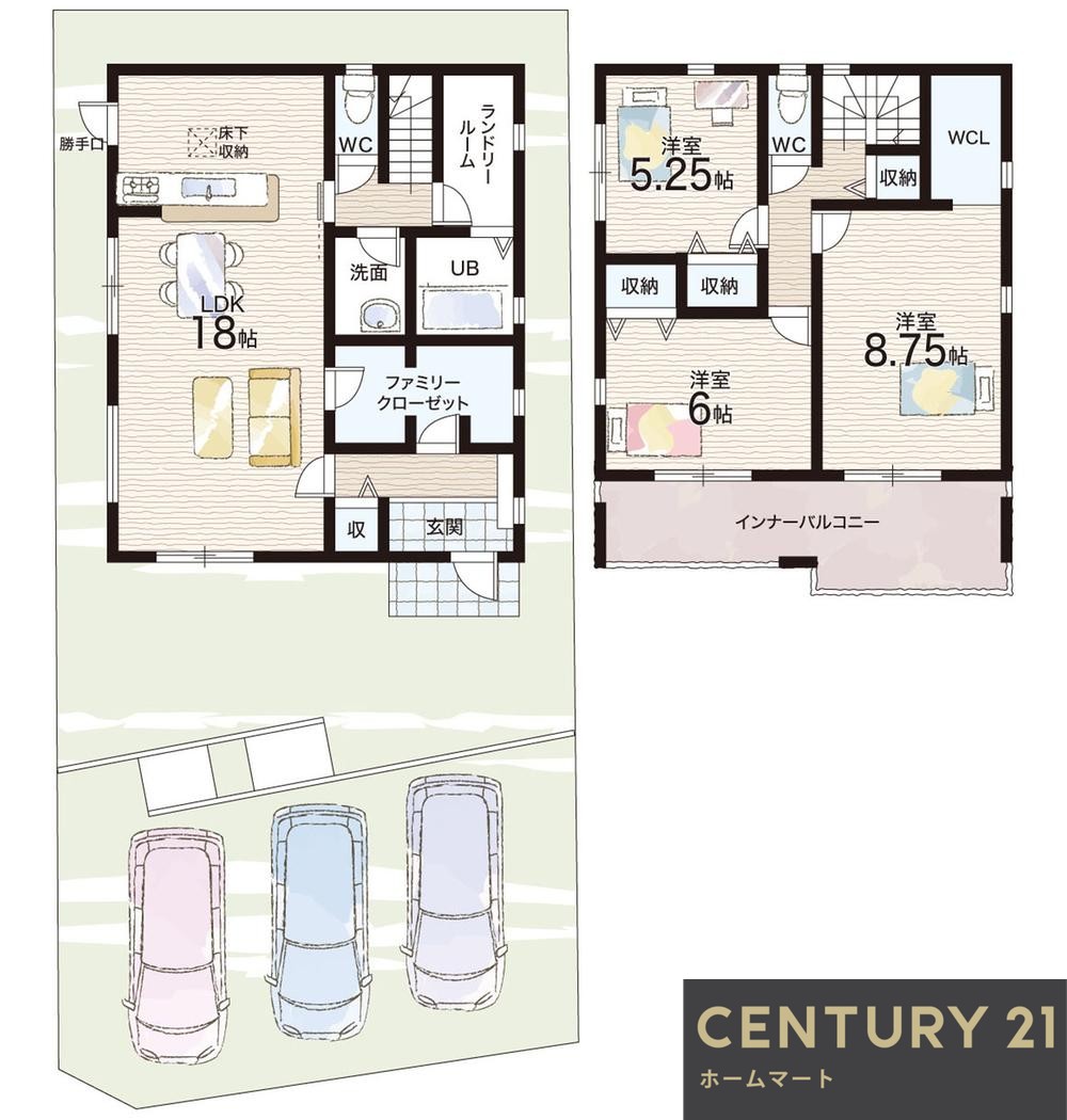 新築戸建 一戸建て奈良市西大寺新池町 全3邸 一戸建て第2期の詳細情報 奈良県奈良市西大寺新池町 写真17 センチュリー21ホームマート