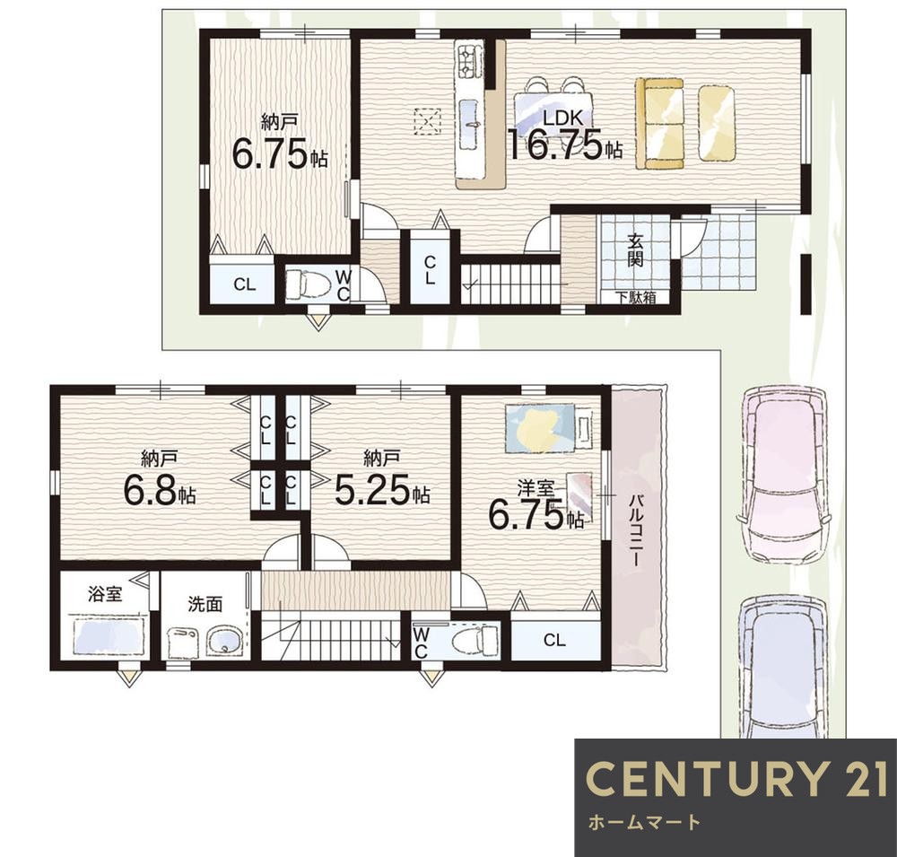 新築戸建 一戸建て豊浦町（枚岡駅） 3080万円・3380万円の詳細情報 大阪府東大阪市豊浦町 写真15 センチュリー21ホームマート