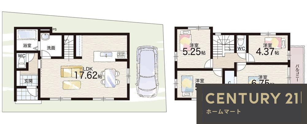 新築戸建 NEW一戸建て本宮２（大津駅） 3698万円の詳細情報 滋賀県大津市本宮２ 写真13 センチュリー21ホームマート