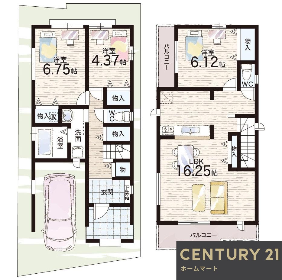 新築戸建 NEW一戸建て永代町２（寺地町駅） 3890万円の詳細情報 大阪府堺市堺区永代町２ 写真12 センチュリー21ホームマート