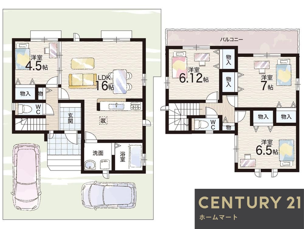 新築戸建 一戸建て北五葉５（西鈴蘭台駅） 2890万円～3290万円の詳細情報 兵庫県神戸市北区北五葉５ 写真19 センチュリー21ホームマート