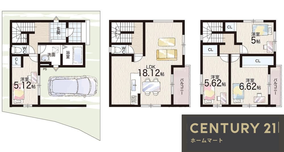 新築戸建 NEW一戸建て野中１ 3298万円の詳細情報 大阪府藤井寺市野中１ 写真10 センチュリー21ホームマート