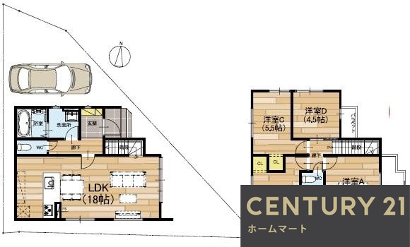 新築戸建 NEW一戸建て茄子作１（郡津駅） 3598万円の詳細情報 大阪府枚方市茄子作１ 写真5 センチュリー21ホームマート