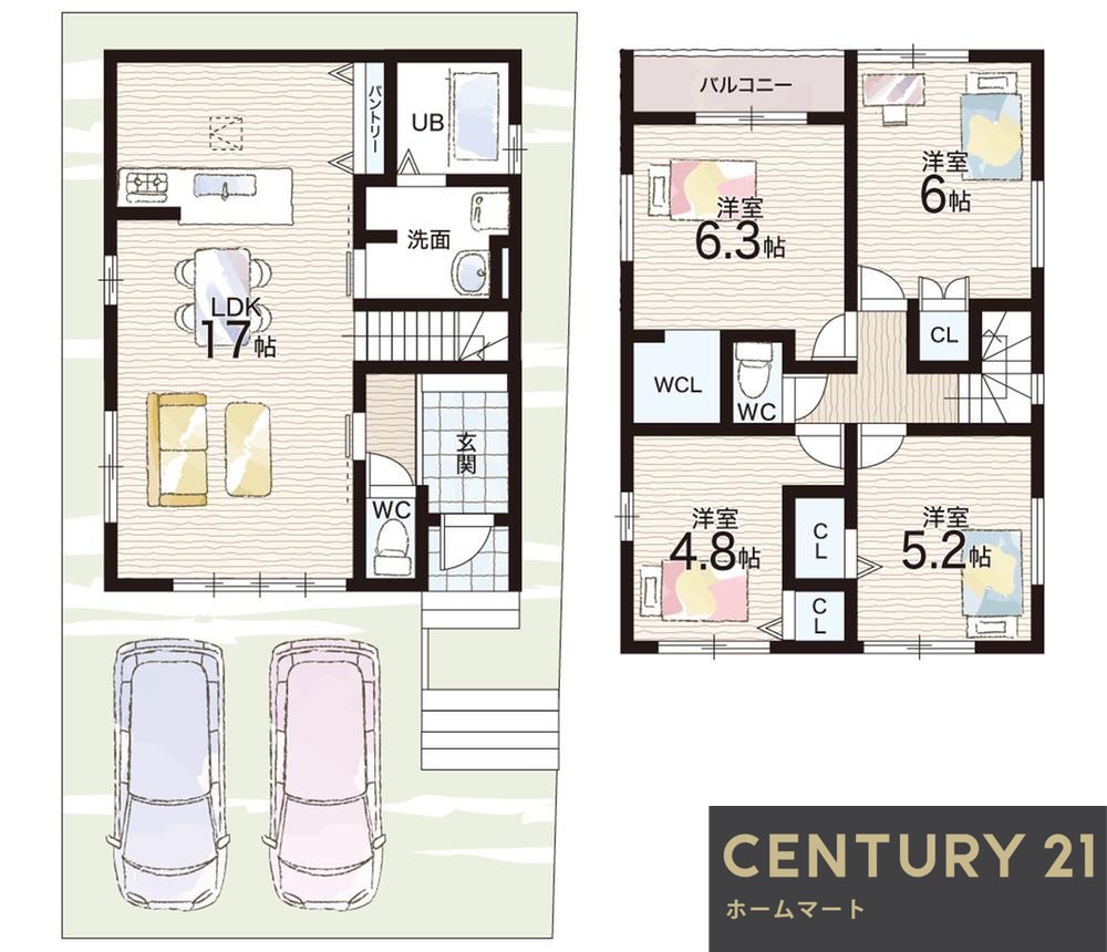 新築戸建 一戸建て鈴蘭台北町５（鈴蘭台駅） 3498万円・3698万円の詳細情報 兵庫県神戸市北区鈴蘭台北町５ 写真19 センチュリー21ホームマート