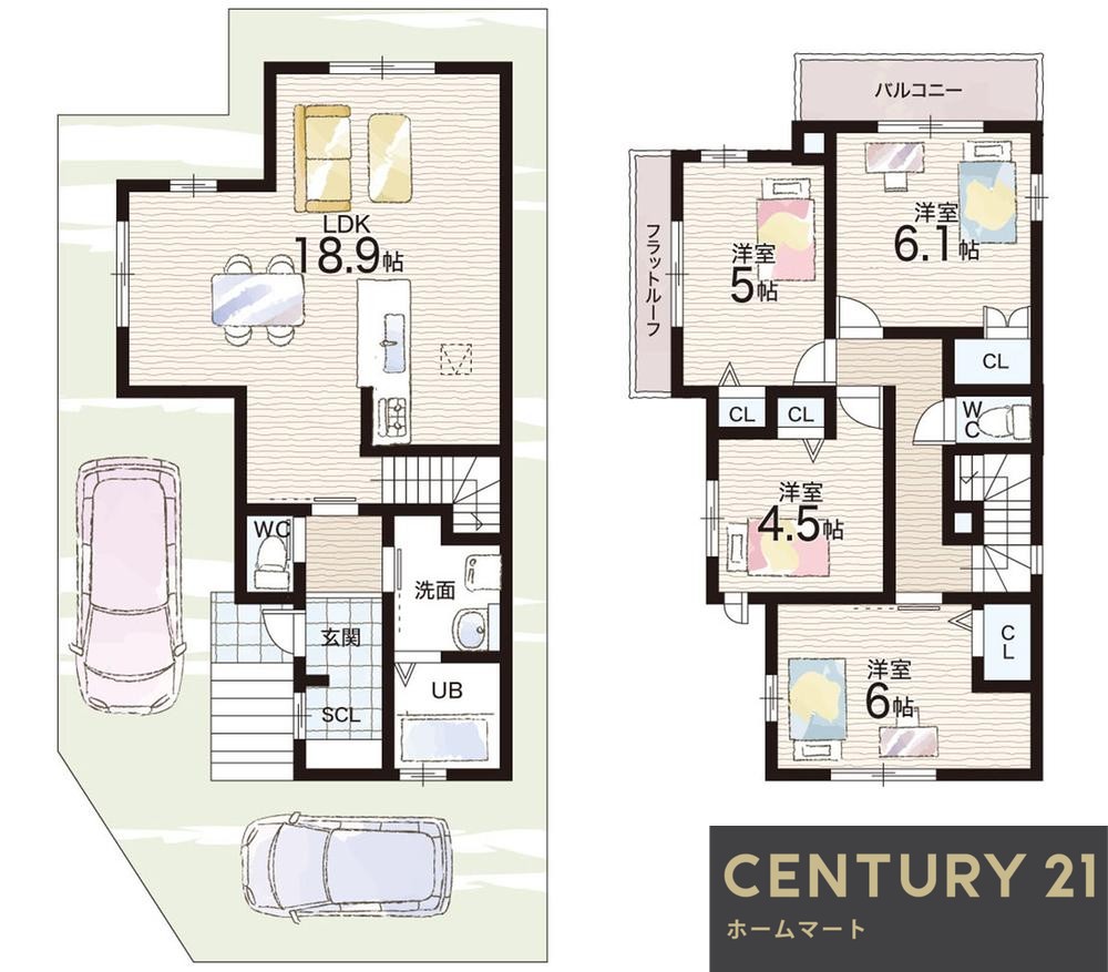 新築戸建 一戸建て鈴蘭台北町５（鈴蘭台駅） 3498万円・3698万円の詳細情報 兵庫県神戸市北区鈴蘭台北町５ 写真20 センチュリー21ホームマート