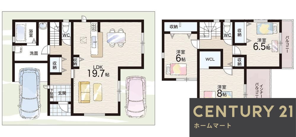 新築戸建 一戸建て鶴原３（鶴原駅） 2780万円・2980万円の詳細情報 大阪府泉佐野市鶴原３ 写真14 センチュリー21ホームマート