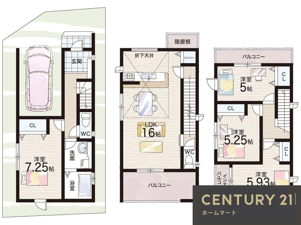 新築戸建 NEW一戸建て西浦６ 3080万円の詳細情報 大阪府羽曳野市西浦６ 写真11 センチュリー21ホームマート