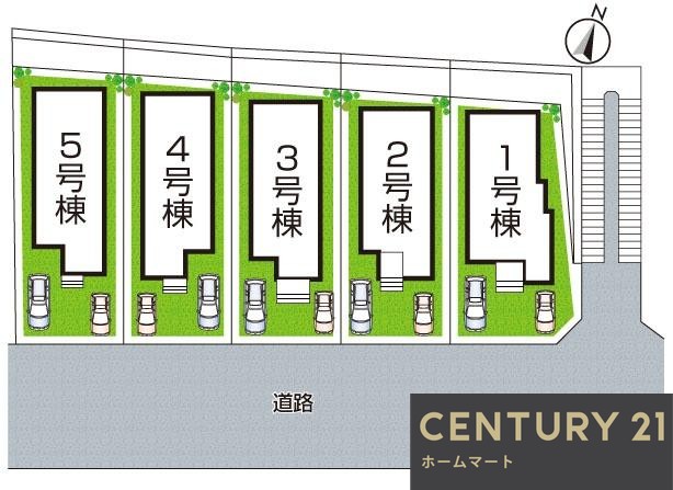 新築戸建 NEW一戸建て鹿の子台北町５（神鉄道場駅） 3780万円～4180万円の詳細情報 兵庫県神戸市北区鹿の子台北町５ 写真15 センチュリー21ホームマート