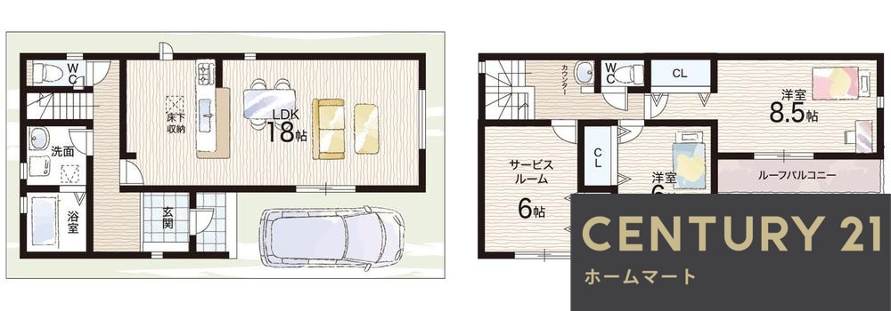 新築戸建 NEW一戸建て刑部４（恩智駅） 3680万円・3980万円の詳細情報 大阪府八尾市刑部４ 写真14 センチュリー21ホームマート