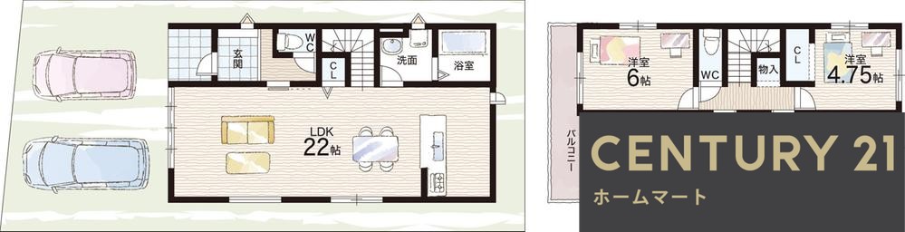 新築戸建 一戸建て富田町５（富田駅） 5298万円・5398万円の詳細情報 大阪府高槻市富田町５ 写真9 センチュリー21ホームマート