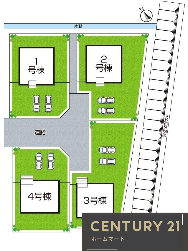 新築戸建 NEW一戸建て今町（能登川駅） 2480万円～2780万円の詳細情報 滋賀県東近江市今町 写真8 センチュリー21ホームマート