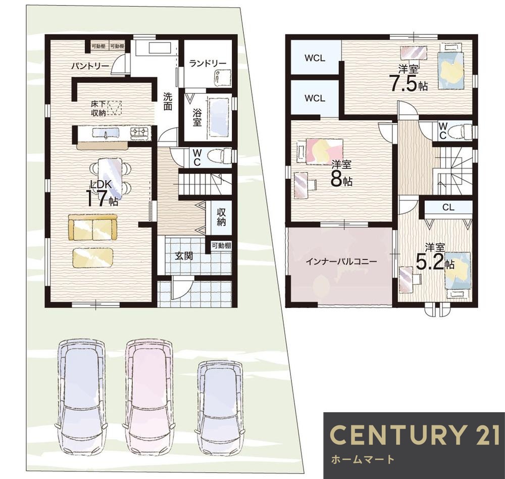 新築戸建 一戸建て大字上牧（香芝駅） 2780万円・2980万円の詳細情報 奈良県北葛城郡上牧町大字上牧 写真13 センチュリー21ホームマート