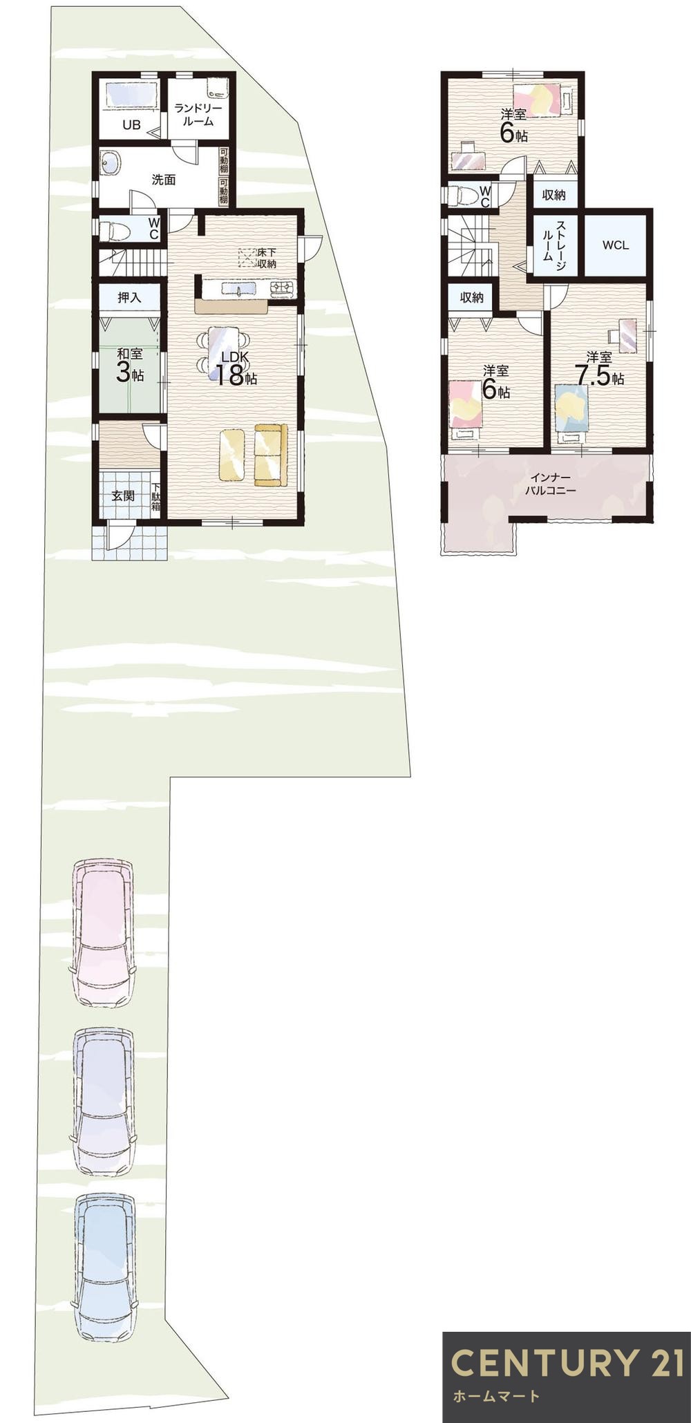 新築戸建 一戸建て大字上牧（香芝駅） 2780万円・2980万円の詳細情報 奈良県北葛城郡上牧町大字上牧 写真15 センチュリー21ホームマート