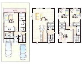 新築戸建 一戸建て長尾西町１（長尾駅） 3990万円の詳細情報 大阪府枚方市長尾西町１ 写真8 センチュリー21ホームマート