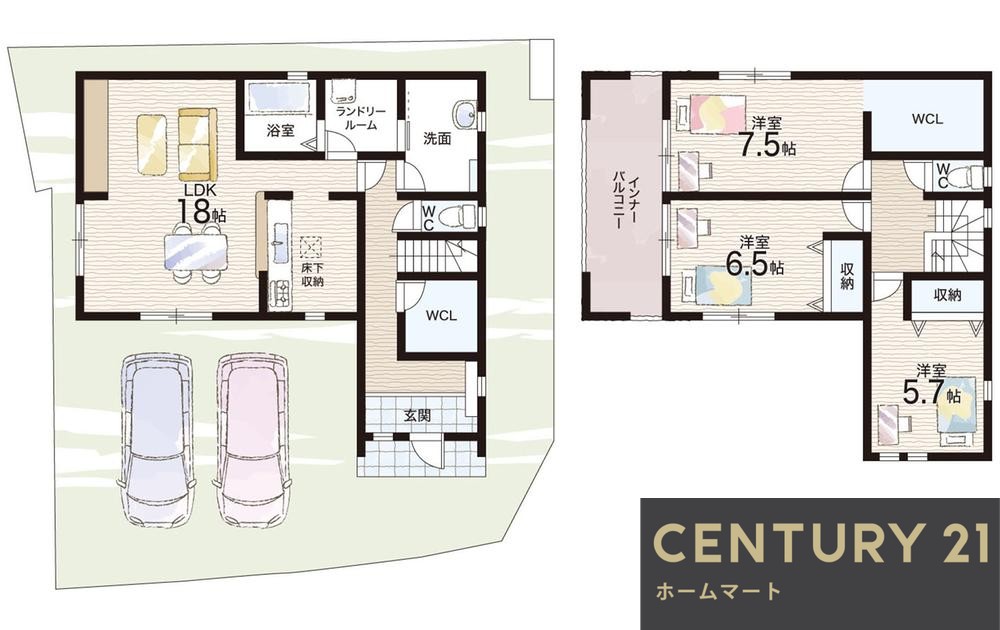 新築戸建 一戸建て磯上町２（忠岡駅） 3280万円・3380万円の詳細情報 大阪府岸和田市磯上町２ 写真12 センチュリー21ホームマート
