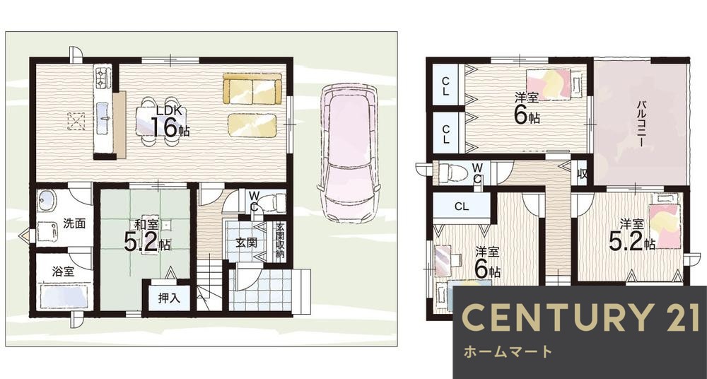 新築戸建 一戸建て長尾峠町 2880万円～3180万円の詳細情報 大阪府枚方市長尾峠町34-18 写真12 センチュリー21ホームマート