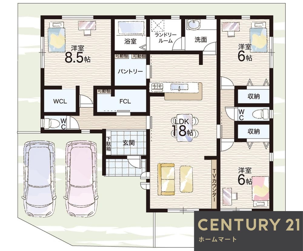 新築戸建 NEW一戸建て上庄２（元山上口駅） 3280万円の詳細情報 奈良県生駒郡平群町上庄２ 写真8 センチュリー21ホームマート
