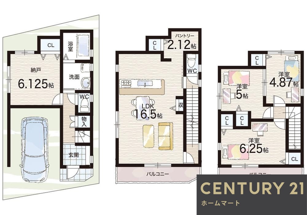 新築戸建 一戸建て南野田（狭山駅） 3180万円の詳細情報 大阪府堺市東区南野田 写真9 センチュリー21ホームマート