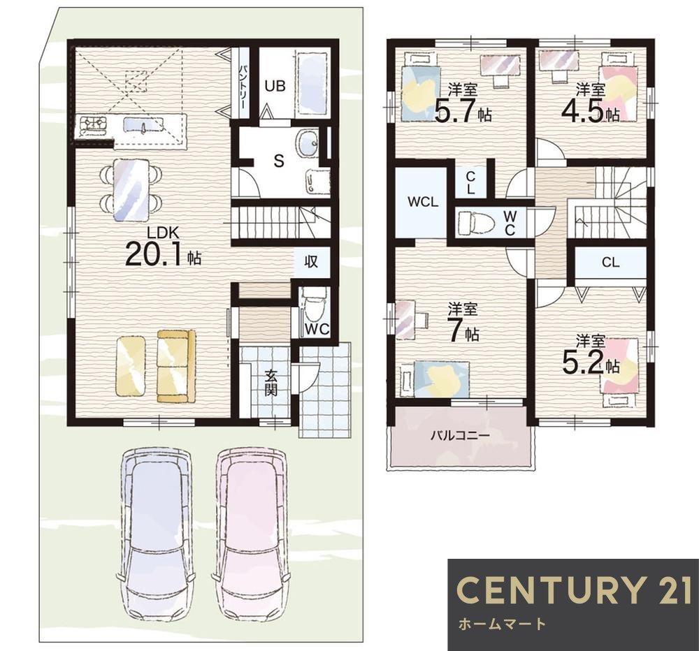 新築戸建 一戸建て家原寺町１（津久野駅） 3799万円～4299万円の詳細情報 大阪府堺市西区家原寺町１ 写真15 センチュリー21ホームマート