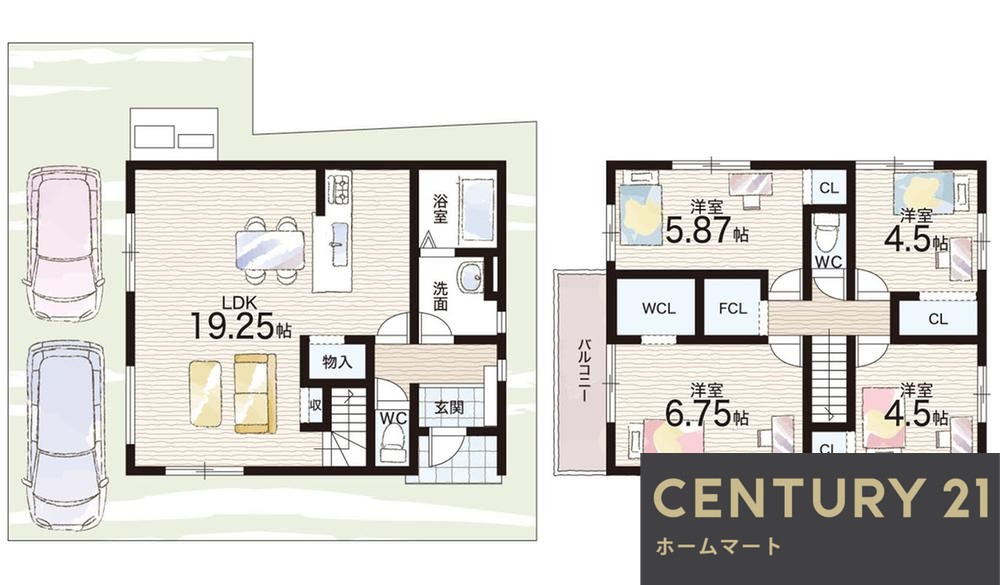 新築戸建 一戸建て城陽市富野南清水 第１期 一戸建て の詳細情報 京都府城陽市富野南清水 写真11 センチュリー21ホームマート