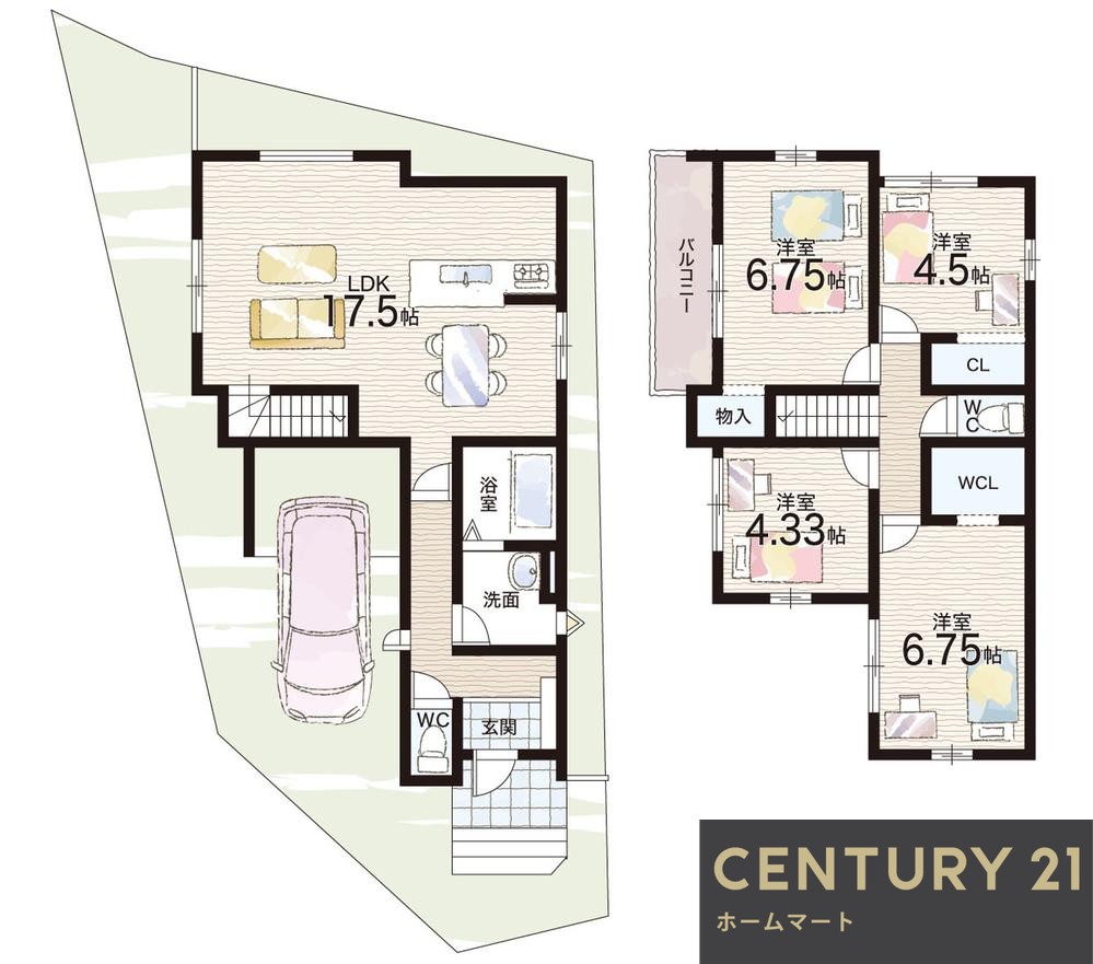 新築戸建 一戸建て幾野２（交野市駅） 3398万円の詳細情報 大阪府交野市幾野２ 写真15 センチュリー21ホームマート